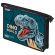 Папка для тетрадей ПИФАГОР А4, 1 отделение, картон/пластик, на молнии, "Dino world", 272131