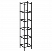 Loft Угловой проходной модуль VR.L-SL.UPK-5.5.5 Чёрный металл 446*446*2280 Loft Угловой проходной модуль VR.L-SL.UPK-5.5.5 Чёрный металл 446*446*2280