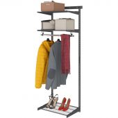 Комплект гардеробной cистемы ПРАКТИК Home Basic G60 графит