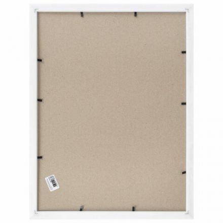 Рамка 30х40 см небьющаяся, багет 20 мм пластик, BRAUBERG "HIT3", белая с двойной позолотой, 391383