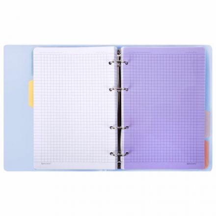 Тетрадь на кольцах А5 175х220 мм, 120 л., пластик с блестками, с резинкой и разделителями, BRAUBERG, Голубой, 404633 Тетрадь на кольцах А5 175х220 мм, 120 л., пластик с блестками, с резинкой и разделителями, BRAUBERG, Голубой, 404633