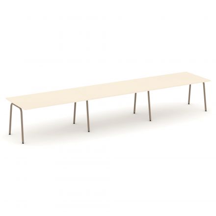 Estetica Стол переговорный ES.PRG-3.4-K Сатин/Латте металл 4740*980*750