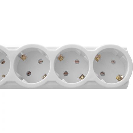 Сетевой фильтр CBR CSF 2505-3.0 White PC, 5р/3м, цвет белый (пакет)