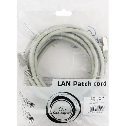Патч-корд FTP Cablexpert PP6-5m кат.6, 5м, серый