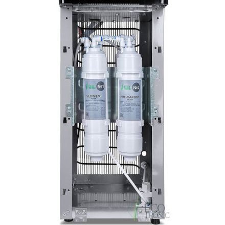 Пурифайер для воды ECOTRONIC M40-U4L напольный, НАГРЕВ/ОХЛАЖДЕНИЕ КОМПРЕССОРНОЕ, 2 крана, черный, 11609