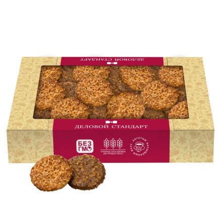 Печенье Деловой Стандарт сдобное Десертное, 335 гр Печенье Деловой Стандарт сдобное Десертное, 335 гр