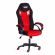 Кресло PILOT (24) флок/ткань, черный/черный/красный, 35/TW-08/TW-11