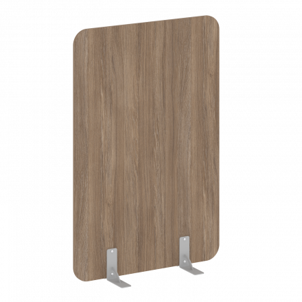 R-line Перегородки на металлических опорах на фетровых подпятниках DP.F-100-150 Дуб аризона/Серый металл 1000*18*1500