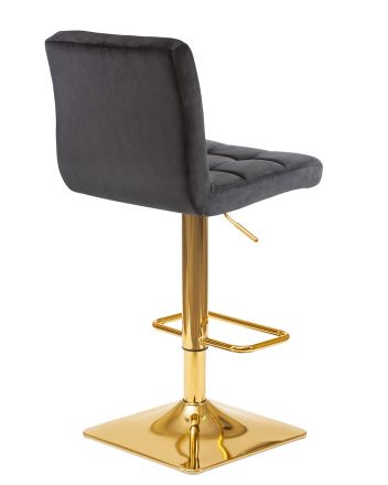 Стул барный DOBRIN GOLDIE, черный велюр (MJ9-101)
