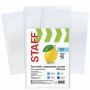 Папки-файлы перфорированные, А4, STAFF "ЭКОНОМ", КОМПЛЕКТ 100 шт., матовые, 45 мкм, 226832