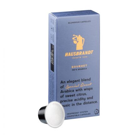 Кофе в капсулах Hausbrandt Nespresso Gourmet, упаковка 5грx10шт/уп