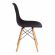 Стул Tetchair CINDY (EAMES) (mod. 1801) дерево бук/металл/сиденье пластик, 45x51x82 см, Black (черный)