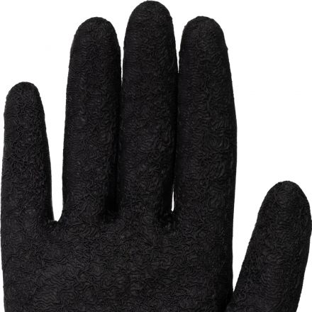 Перчатки защитные TOPFORT п/э с текстурир. латексным покр. красные р.9(L)