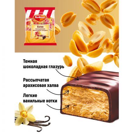 Халва Рот Фронт 370г/шт