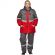 Костюм рабочий зимний женский з43-КПК сер/красн (р.60-62) 170-176 (серия З)