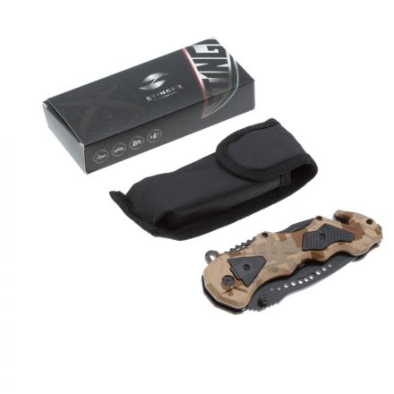 Нож складной Stinger, 100 мм, (черный),алюминий (песочный камуфляж),FK-014X Нож складной Stinger, 100 мм, (черный),алюминий (песочный камуфляж),FK-014X