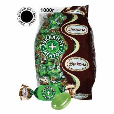 Карамель леденцовая АККОНД "Эвкалипт-ментол", 1000 г