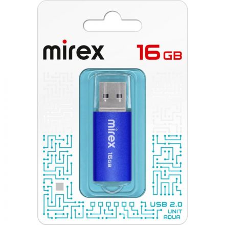 Флеш-память Mirex USB UNIT AQUA 16Gb (13600-FMUAQU16 )