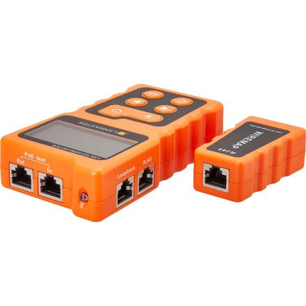 Тестер LANMASTER LAN-TST-WRM-400-POE с дисплеем, с опред. параметров POE