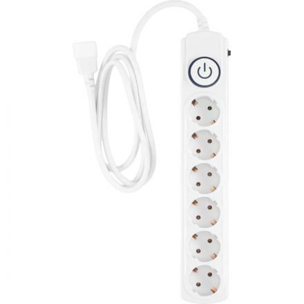 Сетевой фильтр Ippon BK-6-UPS-1.8-10-W 1.8м (6 розеток) белый (коробка)