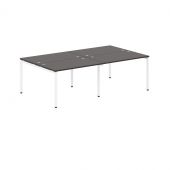 Стол 4-х местный XWST 2414 Легно темный/Белый 2406х1406х750 XTEN-S