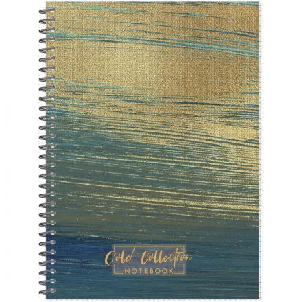 Бизнес-тетрадь А4 96л AttacheSelection Gold Collection клет,спир,карт,голуб Бизнес-тетрадь А4 96л AttacheSelection Gold Collection клет,спир,карт,голуб