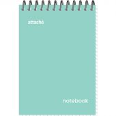 Блокнот Attache Акварель гребень картон А6 40л бирюзовый Блокнот Attache Акварель гребень картон А6 40л бирюзовый