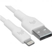 Кабель зарядный Rocket Flex оплёткаTPE USB-A/Lightn.1м,бел(RDC507WH01FL-AL)