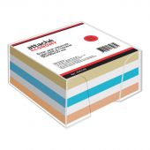 Блок для записей Attache Economy 90x90x50 мм разноцветный в боксе (плотность 65-80 г/кв.м)