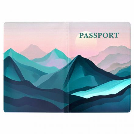 Обложка для паспорта "Cool Mix 2", 10 дизайнов ассорти, цветной принт, ПВХ, STAFF, 238859