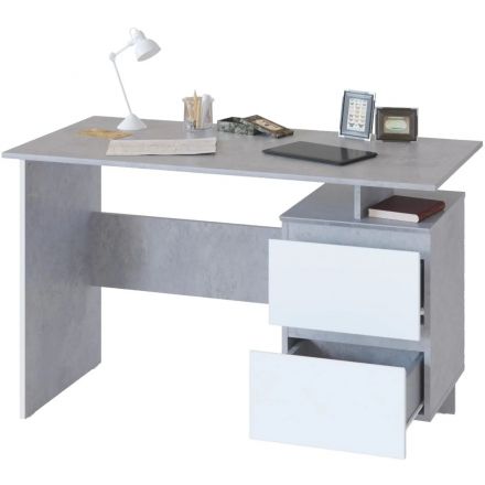 Стол компьютерный Сокол_Стол письменный СПм-19 Бетон/белый