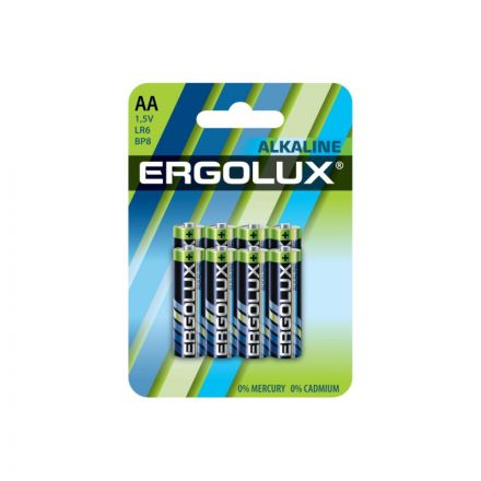 Батарейка Ergolux Alkaline 8шт/бл (LR6 BP8, 1.5В) (14815) Батарейка Ergolux Alkaline 8шт/бл (LR6 BP8, 1.5В) (14815)