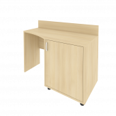 Light Стол (узкий) с тумбой и бортиком С-СТУ-120 (R) Акация 1200*550/400*750 Light Стол (узкий) с тумбой и бортиком С-СТУ-120 (R) Акация 1200*550/400*750