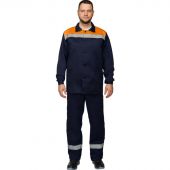 Костюм рабочий летний муж. л16-КБР с СОП син/оранж (р.56-58) 182-188
