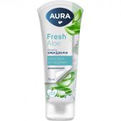 Крем для рук Увлаж. AURA BEAUTY с глицерином и экстрактом алоэ 75мл КК/24