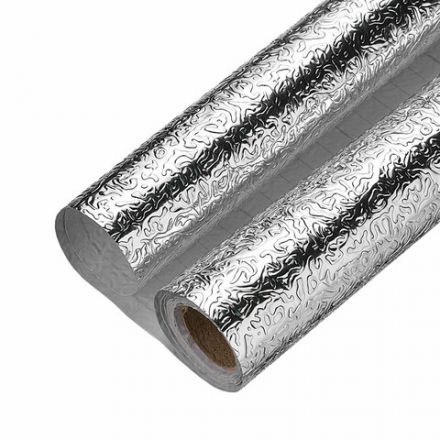 Самоклеящаяся пленка, алюминиевая фольга защитная для кухни/дома, 0,6х3 м, серебро, узор, DASWERK (ДАСВЕРК), 607846 Самоклеящаяся пленка, алюминиевая фольга защитная для кухни/дома, 0,6х3 м, серебро, узор, DASWERK (ДАСВЕРК), 607846