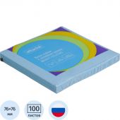 Стикеры ATTACHE Bright colours с клеев.краем 76х76 голубой 100л Стикеры ATTACHE Bright colours с клеев.краем 76х76 голубой 100л