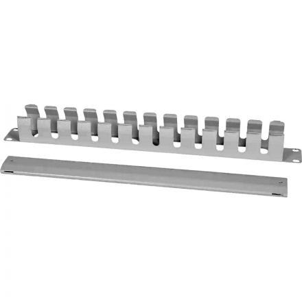 Кабельный органайзер горизонтальный ЦМО 19 1U с крышкой (ГКЗ-1U)