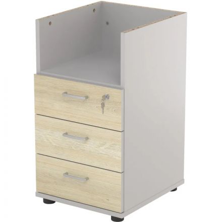 Тумба Easy St приставная 3 ящ. D 061.216_19490 светлый дуб/серый