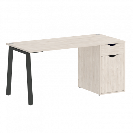 Home Office Стол письменный VR.SP-3-158.1.A Денвер светлый/Антрацит металл 1580*720*750