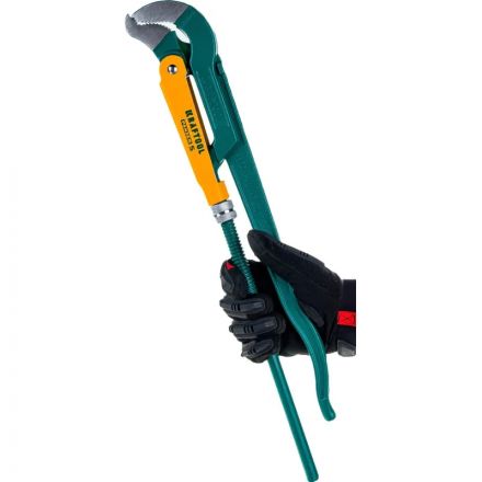 Ключ трубный KRAFTOOL PANZER-S, №3, изогнутые губки