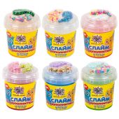 Слайм (лизун) с наполнителями МИКС, 140 г, ассорти 6 видов, JOLLY JOT (ДЖОЛЛИ ДЖОТ), 665950