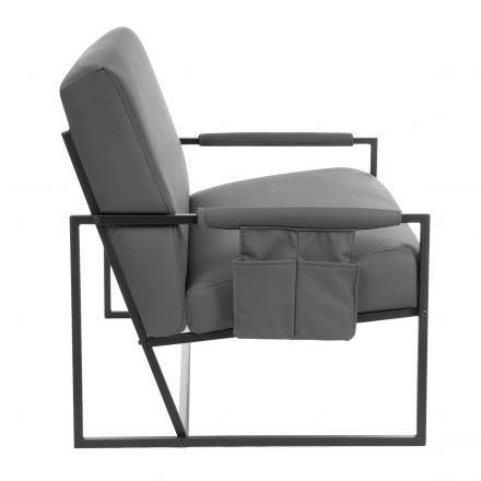 Диван Charli LUX/Чарли Люкс экокожа , Sharp Графит