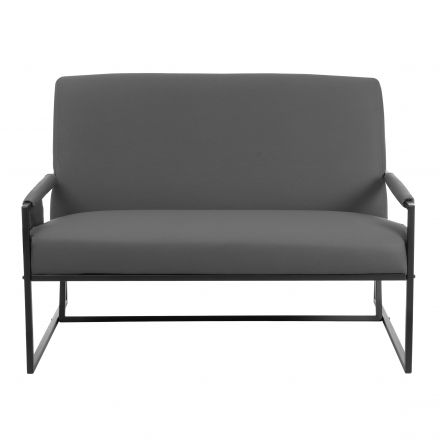 Диван Charli LUX/Чарли Люкс экокожа , Sharp Графит