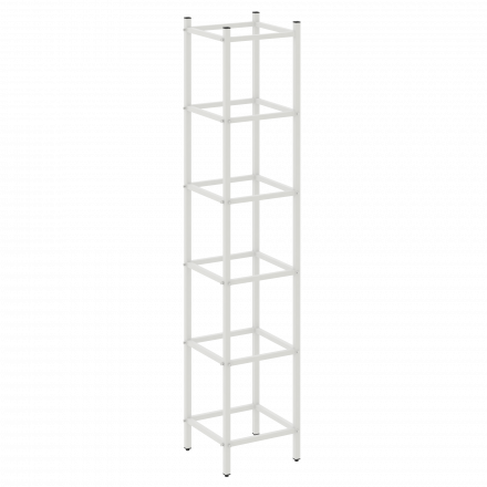 Loft Угловой проходной переходной модуль VR.L-SL.UPK-5.5.4 Белый металл 446*446*2280