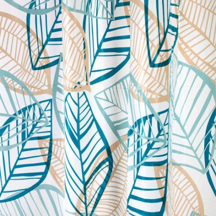 Шторка для ванной PEVA, 180х180 см, кольца в комплекте, 3 дизайна ассорти, РАСТЕНИЯ, PRIMILA (ПРИМИЛА), 700076