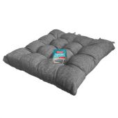 Подушка на стул "РОГОЖКА", 40x40 см, полиэстер, серая, PRIMILA (ПРИМИЛА) LUX, 700499