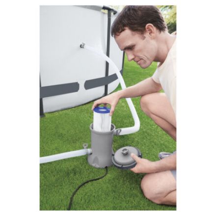 Картриджный фильтр-насос 2006 л/ч, картридж II, для бассейнов от 366 до 457 см, BESTWAY, 58383