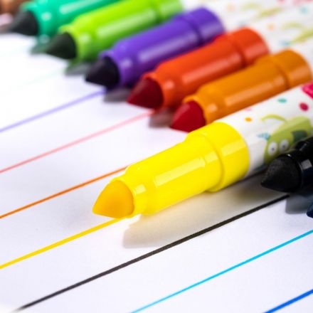 Фломастеры Deli, смываемые, пулевидный наконечник, наб 24 шт, EC155-24