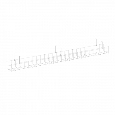 Кабель-канал сетчатый узкий KK-S-120U Белый металл 1205*131*154